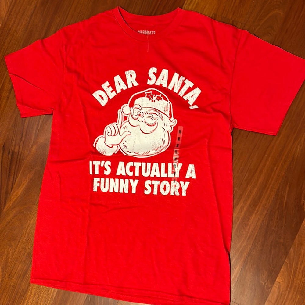 NWT Santa T shirt - Christmas/Ugly Christmas - funny M